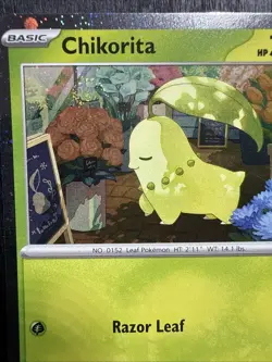 Chikorita MEP 069 - Pokemon Mega Evolution Perfect Order Holo Promo With Swirl - Image 2
