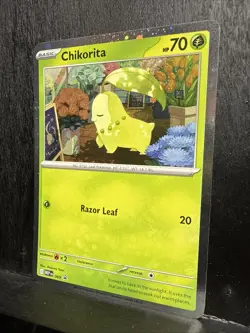 Chikorita MEP 069 - Pokemon Mega Evolution Perfect Order Holo Promo With Swirl - Image 4