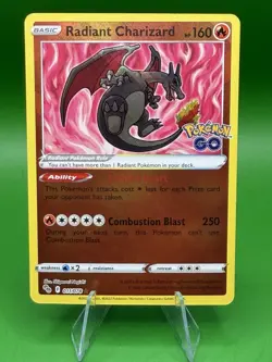 Pokemon Radiant Charizard 011/078 Pokemon GO Holo Rare - Image 1