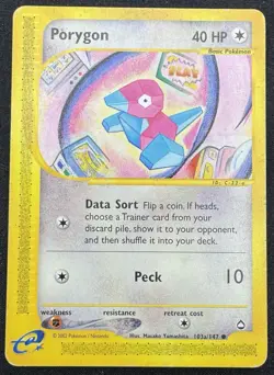 Porygon 103a/147 - Aquapolis Common Regular Pokemon TCG HP - Image 1
