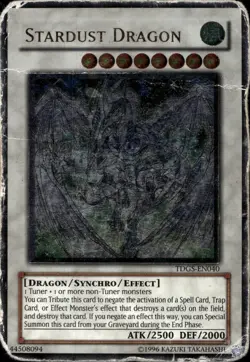 Stardust Dragon Unl Ed POOR Ultimate Rare TDGS-EN040 Yu-Gi-Oh! - Image 1