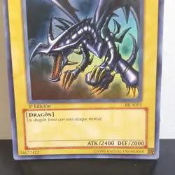 Spanish Holo Red-Eyes Black Dragon BIJ-S001 1st Ed Dragon Negro De Ojos Rojos - Image 3