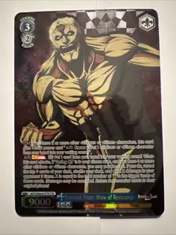 Weiss Schwarz Armored Titan: Show of Resistance Attack on Titan TTR Titan Rare - Image 1