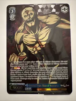 Weiss Schwarz Armored Titan: Show of Resistance Attack on Titan TTR Titan Rare - Image 2
