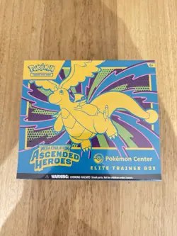 Pokemon TCG: Mega Evolution-Ascended Heroes Pokemon Center Elite Trainer Box NEW - Image 1