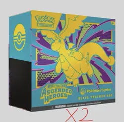 Pokemon Center Mega Evolution Ascended Heroes Elite Trainer Box x2 - Image 1