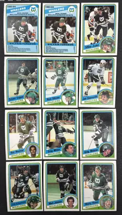 1984-85 O-Pee-Chee OPC Hockey - Lot Of 12 Cards - Hartford Whalers - Image 1