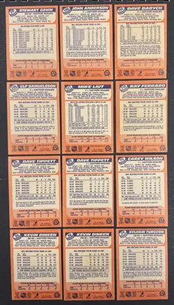 1988-89 O-Pee-Chee OPC Hockey - Lot Of 12 Cards - Hartford Whalers - Image 2