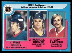 1979-80 O-Pee-Chee Mike Bossy/Marcel Dionne/Guy Lafleur New York Islanders/Los - Image 1