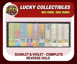 Pokemon TCG Scarlet & Violet - Complete Reverse Holo Set - 186 Cards ✅ - Image 1
