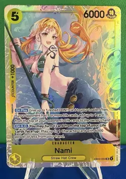 Nami (053) One Piece Extra Booster: Heroines - EB03-053 SR Card - Near Mint - Image 1