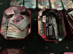 Pokemon card job lot bulk tins destined rivals mega evolution Tins Booster Pack - Image 3