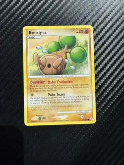 Pokemon TCG Bonsly Card 71/130 Diamond & Pearl Regular LP - Image 1