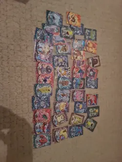 pokemon topps cards Foil & Non Foil Blue Logo And Black READ DESCRIPTION PLEASE - Image 1