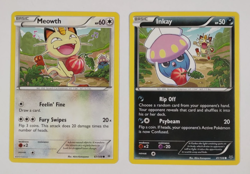 The Great Berry Heist Meowth 67/108 & Inkay 41/108 Roaring Skies 2 Art Card Set - Image 1
