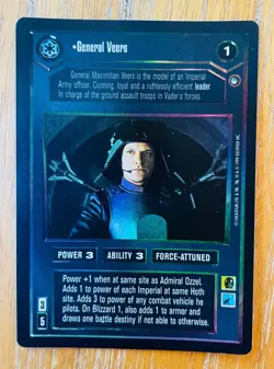 STAR WARS CCG - General Veers - Rare Foil Card, Reflections - Decipher Inc. 1999 - Image 1