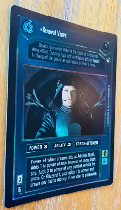 STAR WARS CCG - General Veers - Rare Foil Card, Reflections - Decipher Inc. 1999 - Image 2