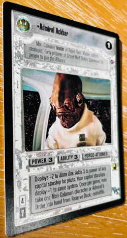 STAR WARS CCG - Admiral Ackbar - Rare Card - Decipher Inc. 2000 - Image 2