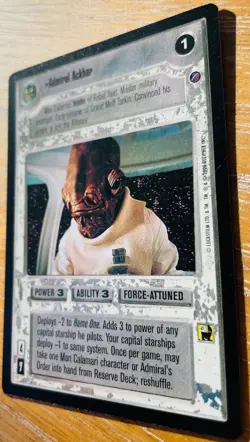 STAR WARS CCG - Admiral Ackbar - Rare Card - Decipher Inc. 2000 - Image 3