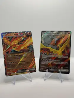 Pokemon Destined Rivals Team Rocket's Moltres EX Basic Foil Card Lot - 2 Cards - Image 1