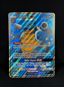 Pokemon Blastoise GX JUMBO CARD SM 189 Holo Foil Black Star Promo Card RARE 2019 - Image 1