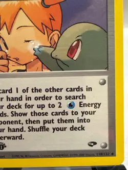Misty's Tears Gym Challenge Trainer Card 118/132 Pokemon TCG Uncommon LP/LP+ - Image 5