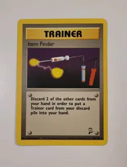 Item Finder Base Set 2 Pokemon Trainer Card 103/130 English LP - Image 1