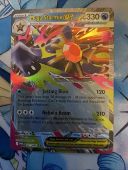 Mega Starmie ex 021/088 Me03: Perfect Order Holo Pokemon Card - Image 1