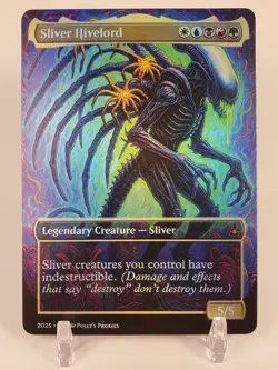 Sliver Hivelord FOIL Proxy Card with Custom Fantasy Art Design - Image 1
