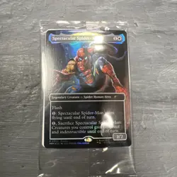Magic The Gathering Spectacular Spiderman Card Marvel Legends Exclusive - Image 1