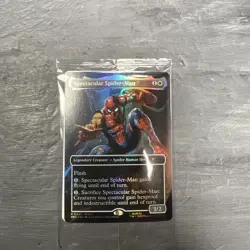 Magic The Gathering Spectacular Spiderman Card Marvel Legends Exclusive - Image 2