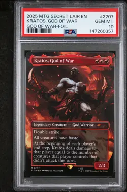 2025 MTG (2207) SECRET LAIR DROP | GOD OF WAR: GREEK-FOIL | PSA 10 - Image 1