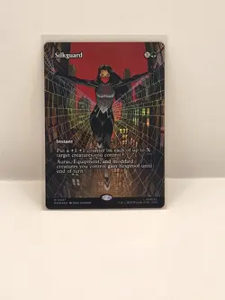 Silkguard M 0037 MTG FOIL BORDERLESS Spider-Man Magic The Gathering ENGLISH - Image 1