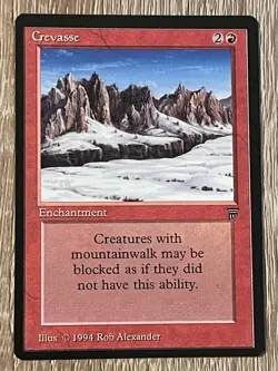MTG - Crevasse - Legends - NM English Magic 1994 - Image 1