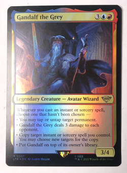 Gandalf the Grey FOIL 207 the Lord of the Rings MTG Magic the Gathering NM - Image 1