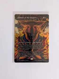 TMNT Splinter of the Shadows M 0006 Mythic Borderless Foil PZA Magic Gathering - Image 1