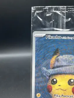 PIKACHU VAN GOGH WITH GREY FELT HAT SVP EN 085 PROMO POKEMON CARD-SEALED - Image 3