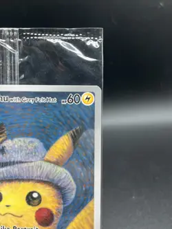 PIKACHU VAN GOGH WITH GREY FELT HAT SVP EN 085 PROMO POKEMON CARD-SEALED - Image 4