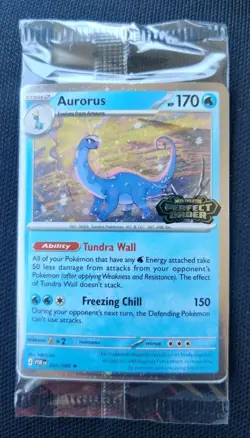 Aurorus 024/088 - Cosmo Holo - Pokemon Perfect Order Stamped Promo SEALED - Image 1