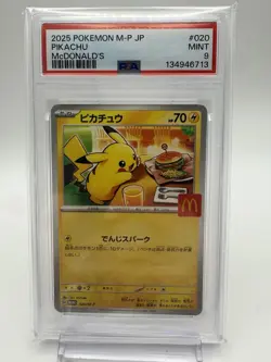 Pokemon Pikachu Promo PSA 9 M-P Promotional Cards 020/M-P Regular - Image 1