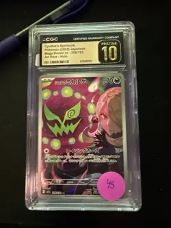 Pokemon Cynthia's Spiritomb ex 208/193 Mega Dream CGC Pristine 10 ✨ ARH Japan - Image 1