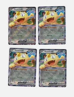 Meowth ex 062/088 - 2026 Perfect Order Double Rare Holo - Pokemon Card NM - Image 1