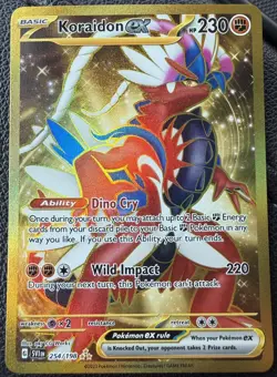 Koraidon ex 254/198 SV01: Scarlet & Violet Gold Hyper Rare Pokemon Card - Image 1