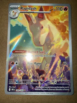 Rapidash 189/182 Sv10: Destined Rivals Holo Pokemon TCG - Image 1