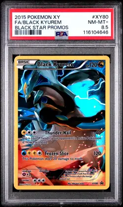 2015 POKEMON BLACK STAR PROMO BLACK KYUREM #XY80 PSA 8.5 NM #116104646 - Image 1