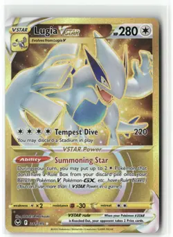 Pokemon TCG Silver Tempest #211/195 Lugia Vstar Secret Rare - Image 1