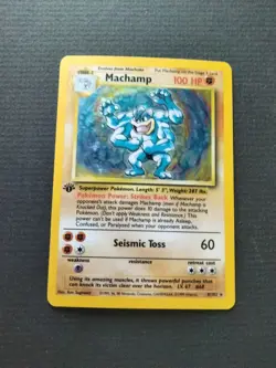 Machamp Mint 1st Edition 8/102 Base Set Holo Rare 1999 Pokemon - Image 3