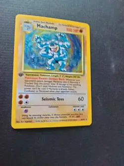 Machamp Mint 1st Edition 8/102 Base Set Holo Rare 1999 Pokemon - Image 4
