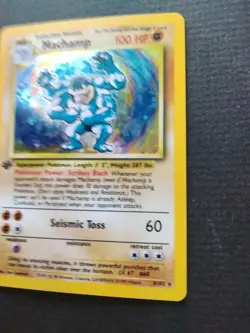 Machamp Mint 1st Edition 8/102 Base Set Holo Rare 1999 Pokemon - Image 5