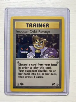 Imposter Oak's Revenge - 76/82 [Team Rocket] Pokemon TCG - 1st Edition - NM - Image 1